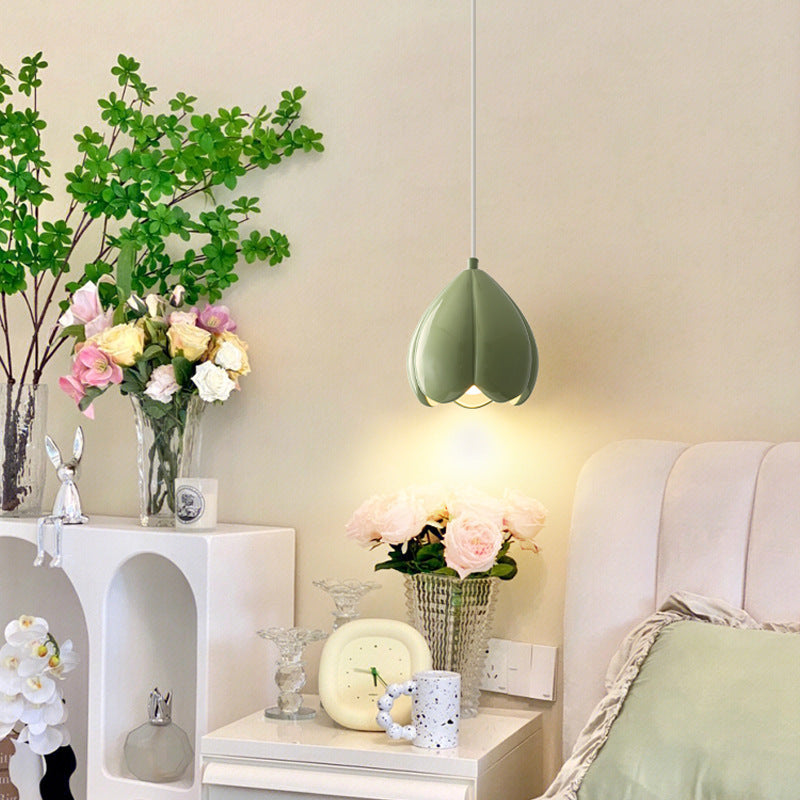 Bud Restaurant Chandelier French Cream Style Cozy And Romantic Bedroom Bedside Lamp